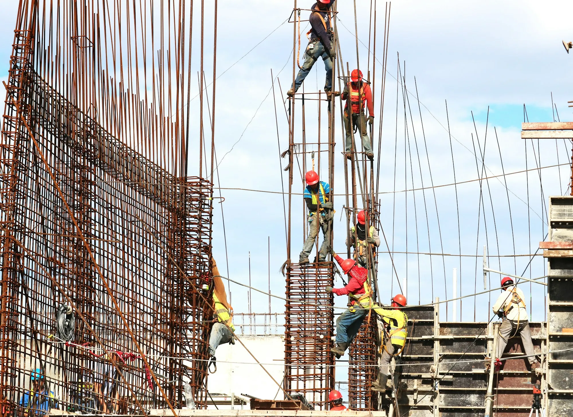A commercial building under construction