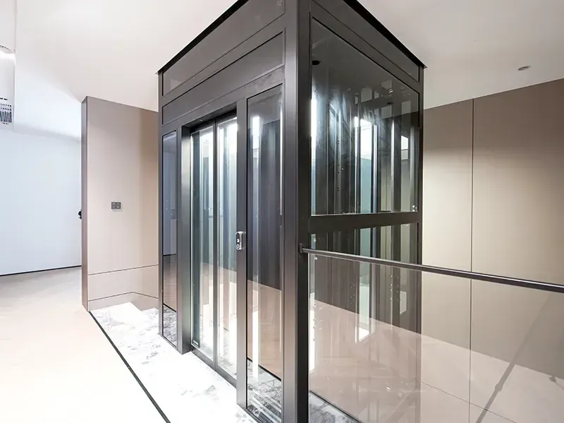 Youjia G2: an elevator set into the stair void